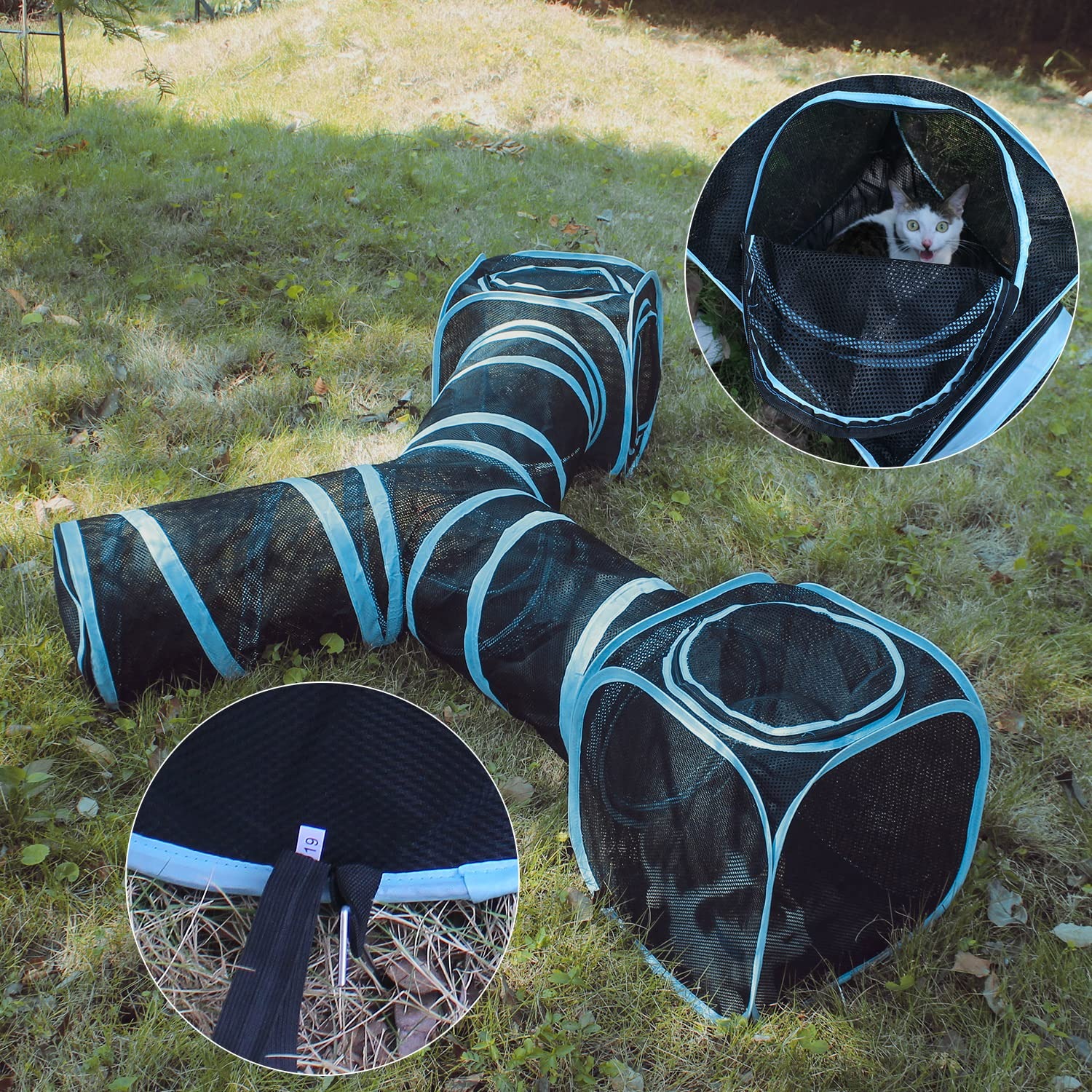 Cat Cube and Tunnel Play Set, detail view