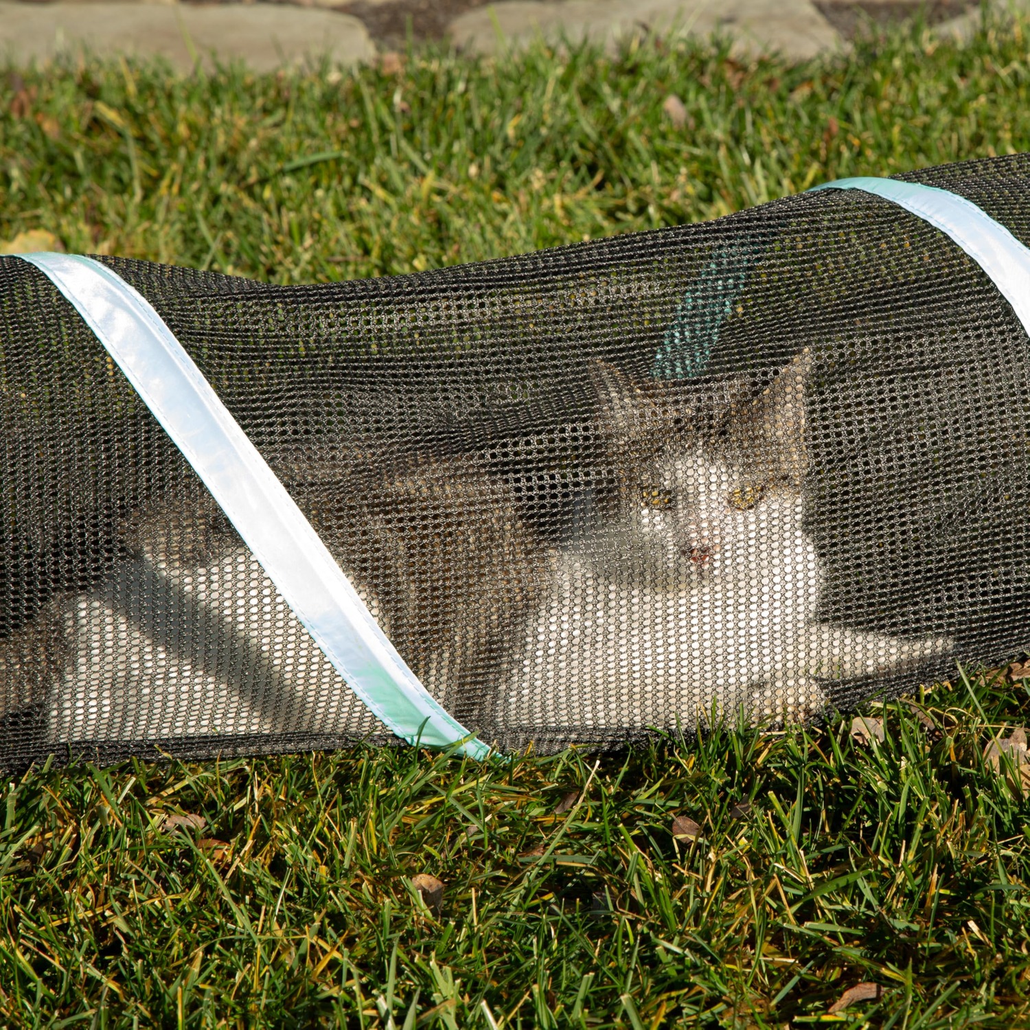 Outdoor Cat Tunnel 3 Metre Play Run, detail view
